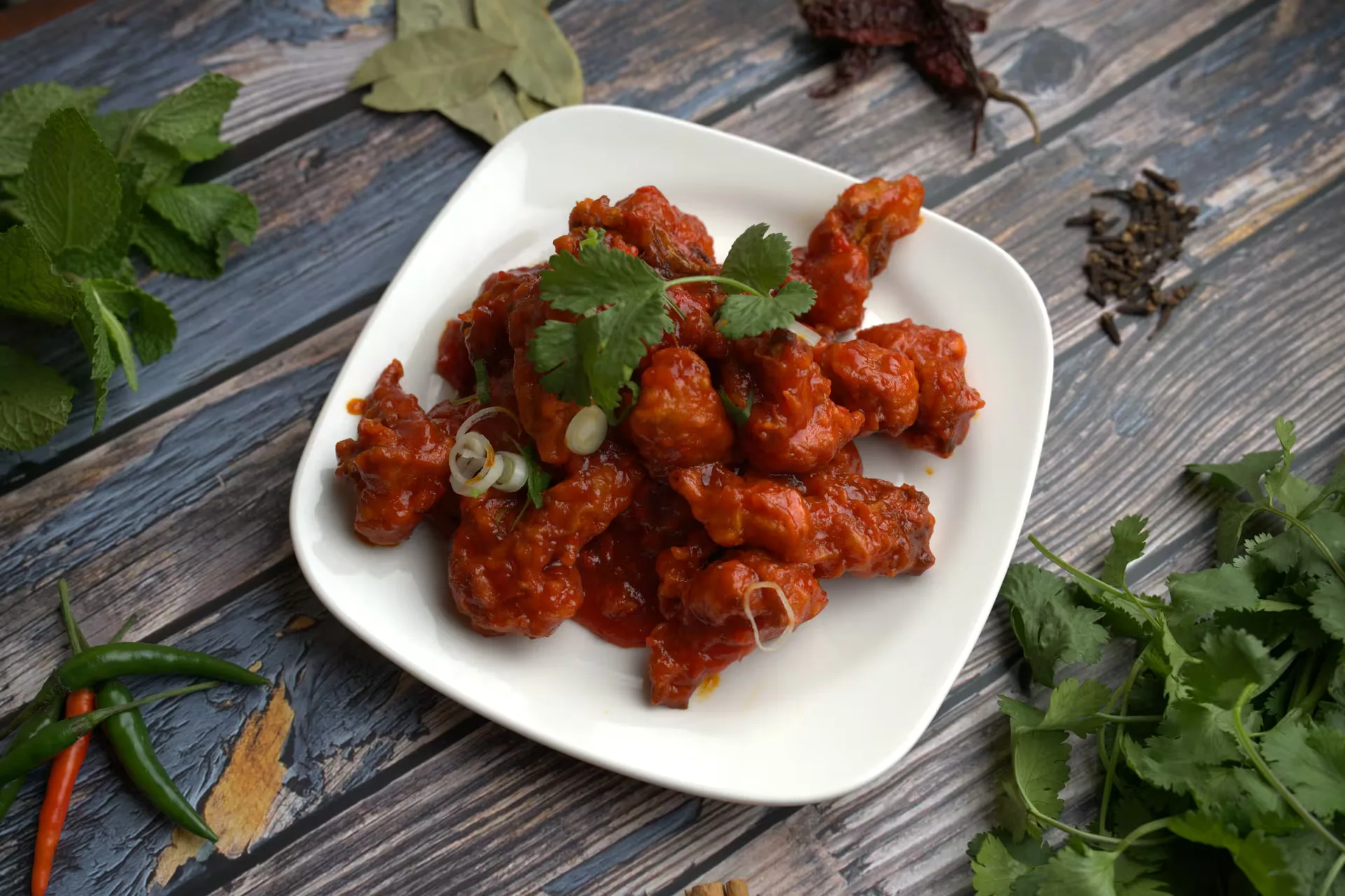 Gobi manchurian tossed in sauce