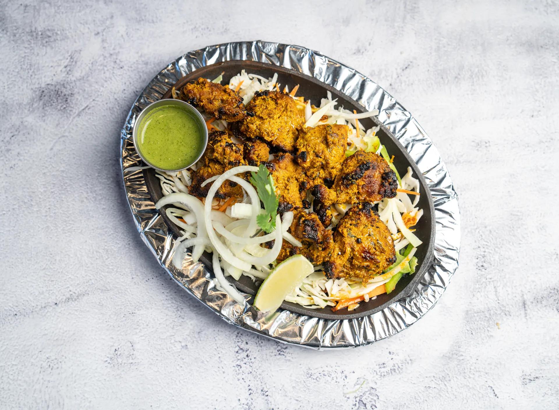 Lamb boti kabab from the tandoor